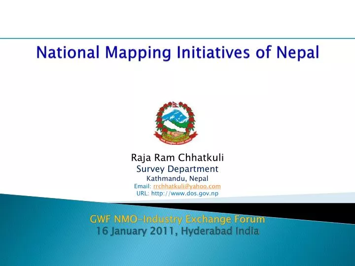 national mapping initiatives of nepal