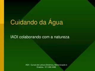 cuidando da gua