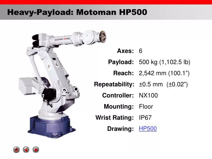 heavy payload motoman hp500