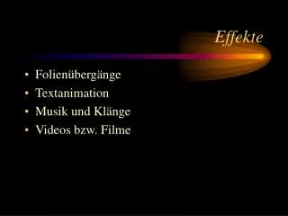 effekte