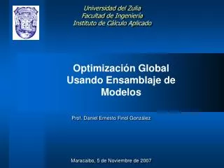 optimizaci n global usando ensamblaje de modelos