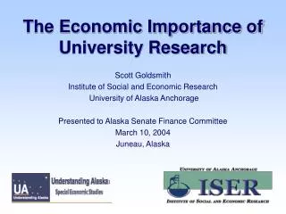 The Economic Importance of University Research