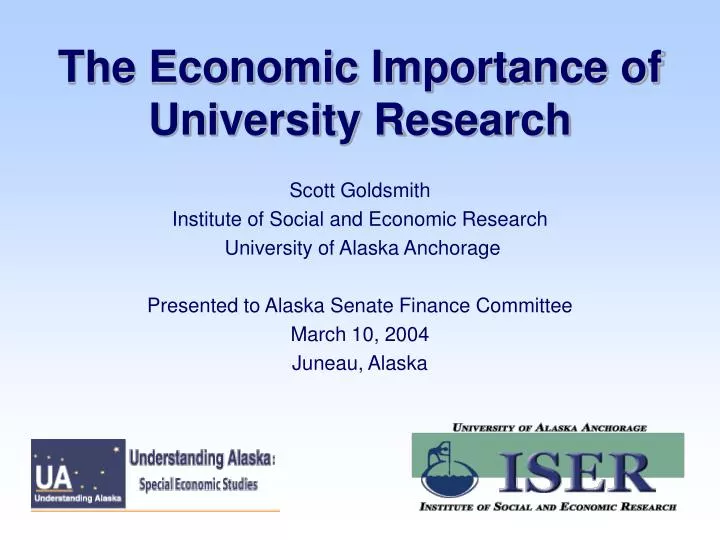 the economic importance of university research