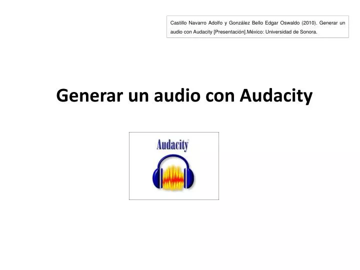 generar un audio con audacity