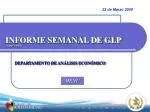 INFORME SEMANAL DE GLP CIUDAD CAPITAL - slide 1