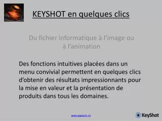 keyshot en quelques clics