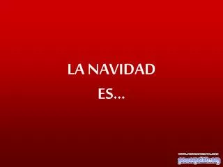 la navidad es