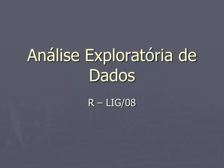 an lise explorat ria de dados