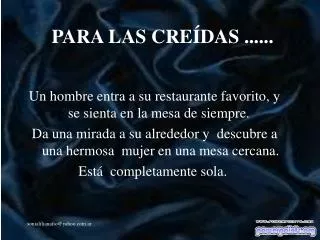 para las cre das