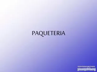 paqueteria