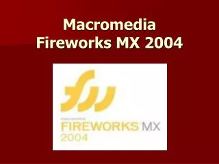 macromedia fireworks mx 2004