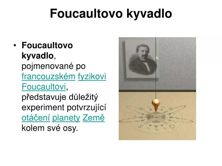 foucaultovo kyvadlo