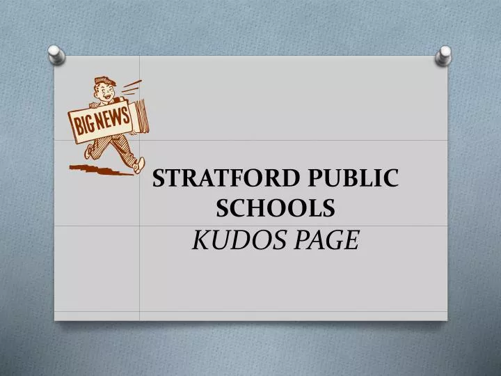 stratford public schools kudos page