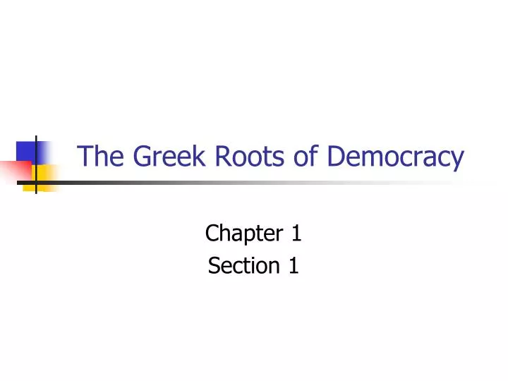 the greek roots of democracy