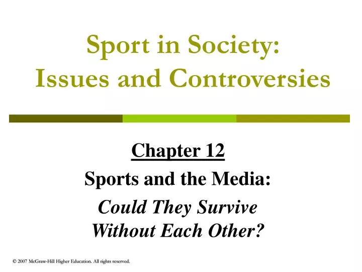 sport in society issues and controversies