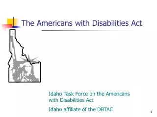 The Americans with Disabilities Act