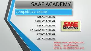 CAT, Bank PO, SSC Coaching in Gurgaon