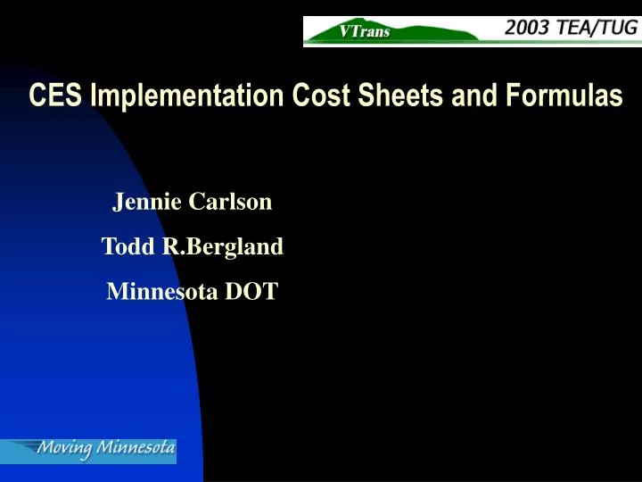 ces implementation cost sheets and formulas