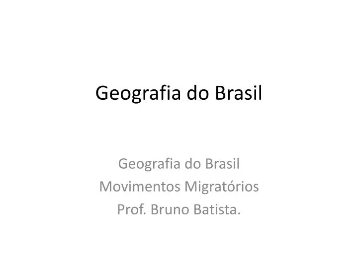 geografia do brasil