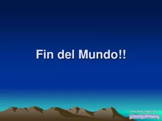 fin del mundo