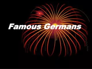 Famous Germans