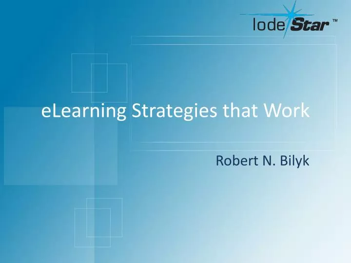 elearning strategies that work