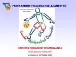 FEDERAZIONE ITALIANA PALLACANESTRO - slide 1