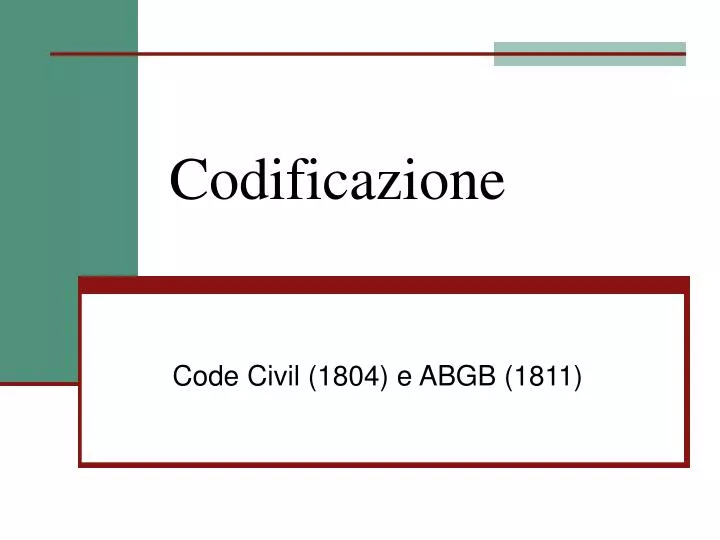 codificazione