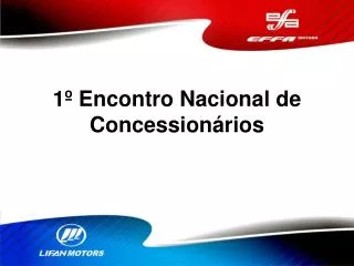 1 encontro nacional de concession rios