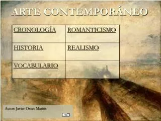 arte contempor neo