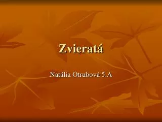zvierat