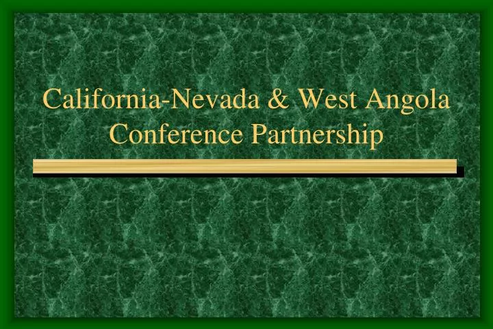 california nevada west angola conference partnership