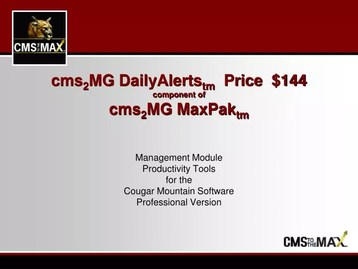 cms 2 mg dailyalerts tm price 144 component of cms 2 mg maxpak tm