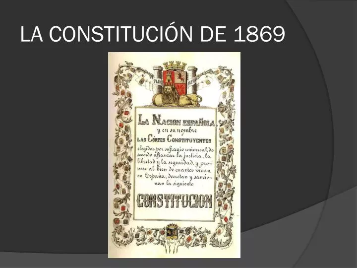 la constituci n de 1869