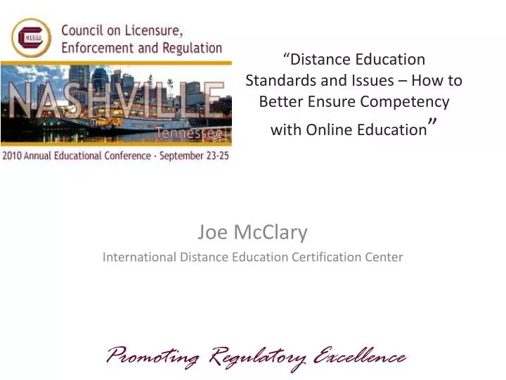 distance education standards and issues how to better ensure competency with online education