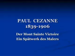 paul cezanne 1839 1906