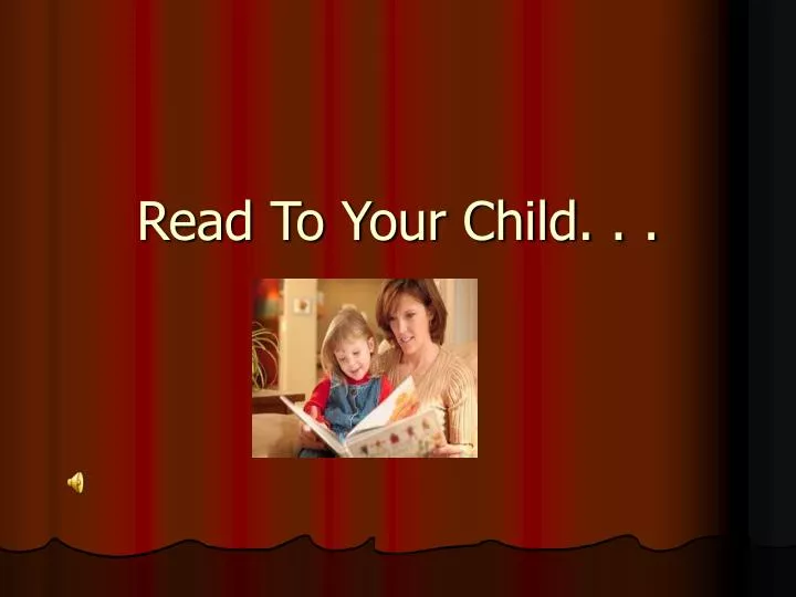 read to your child