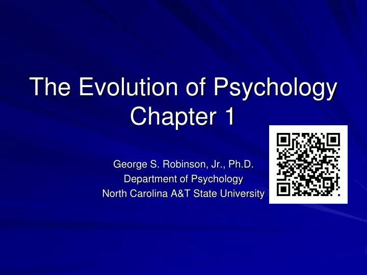 the evolution of psychology chapter 1