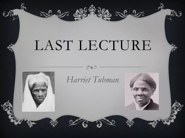 last lecture