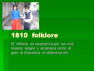 1810 folklore