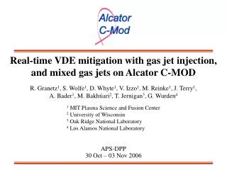 Real-time VDE mitigation with gas jet injection, and mixed gas jets on Alcator C-MOD