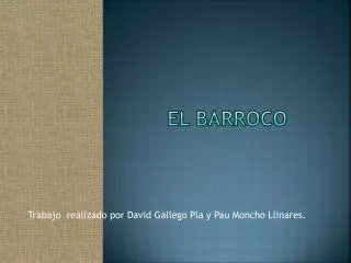 el barroco
