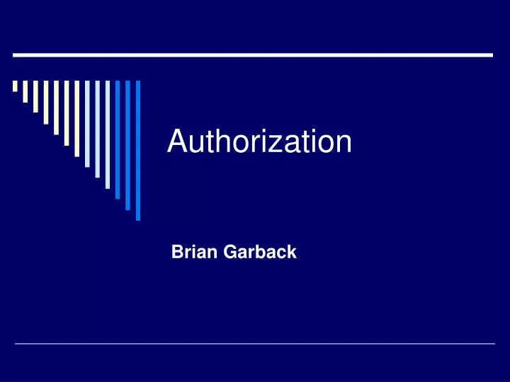 authorization