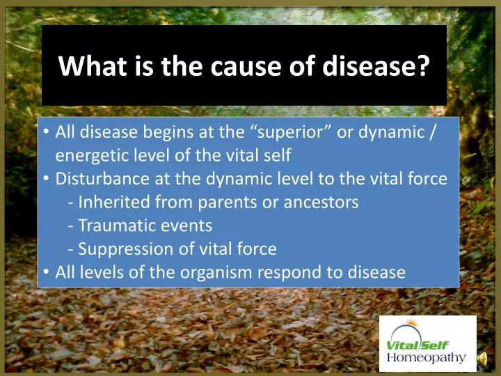 what is the cause of disease