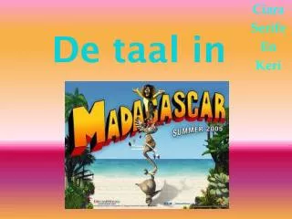 de taal in