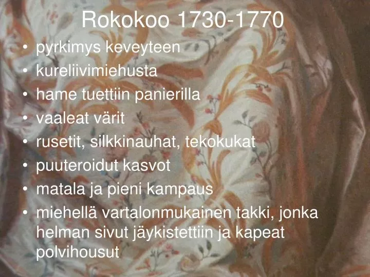 rokokoo 1730 1770