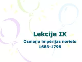 lekcija ix