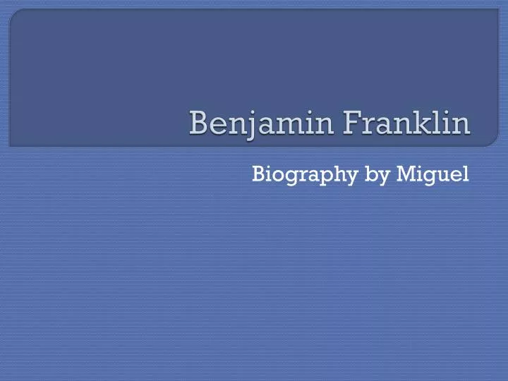 benjamin franklin