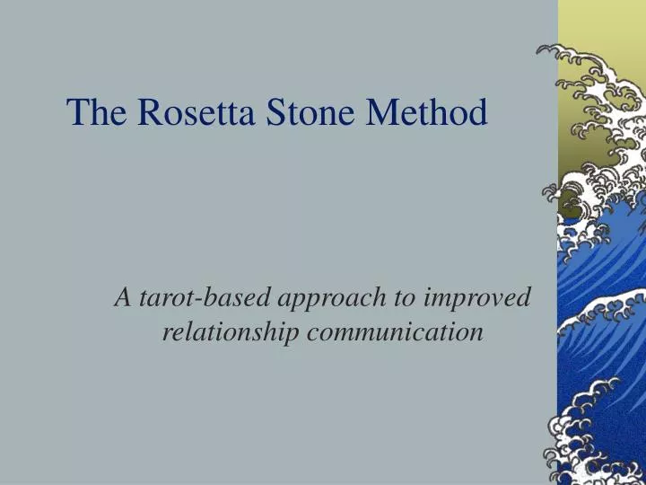 the rosetta stone method