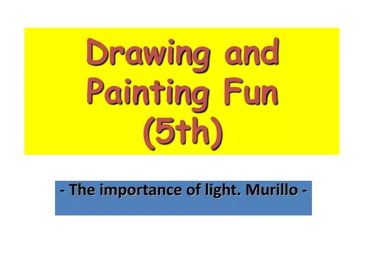 drawing and painting fun 5th